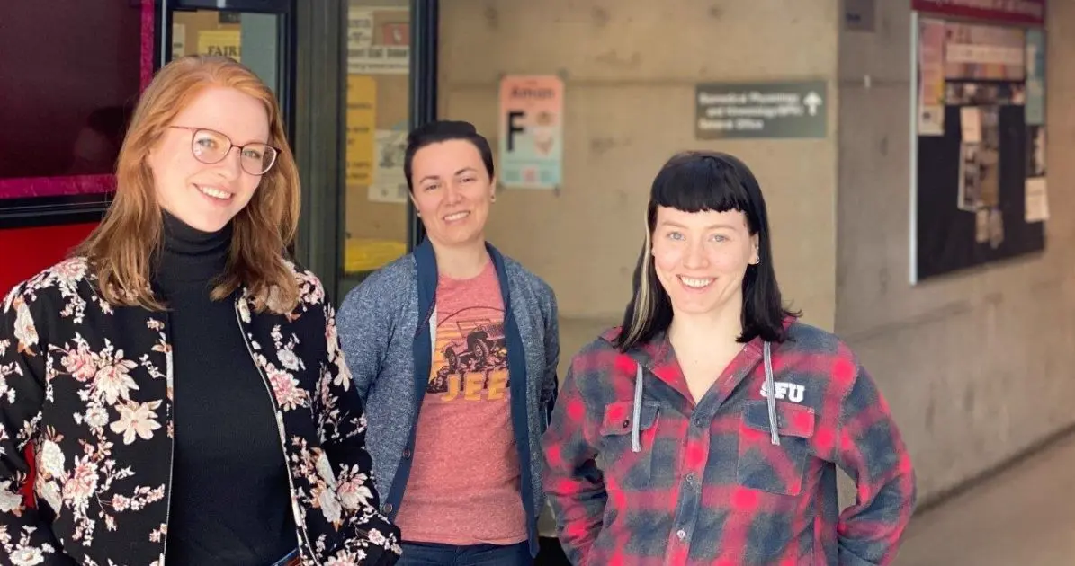Group photo of Stacey Copeland, Milena Droumeva, and Brett Ashleigh